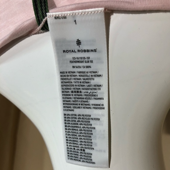 🌱*NWT* Royal Robbins Tee - Pink - Picture 9 of 10